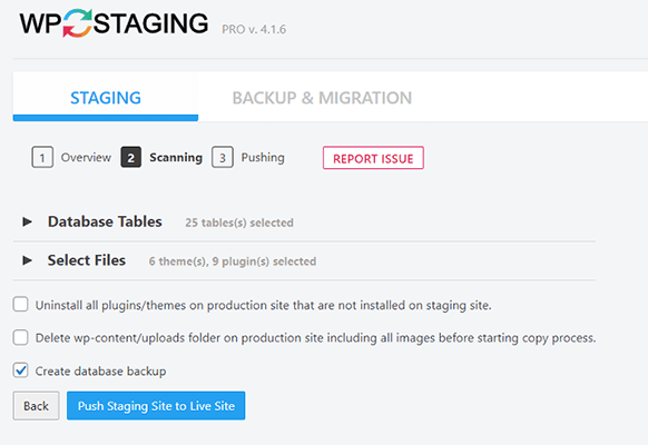 12 choose files and databases to include