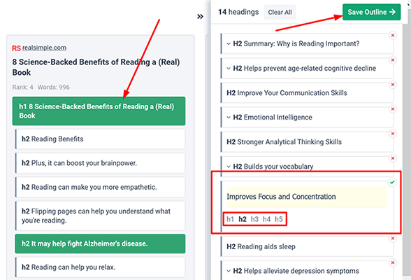 12 outline builder save outline