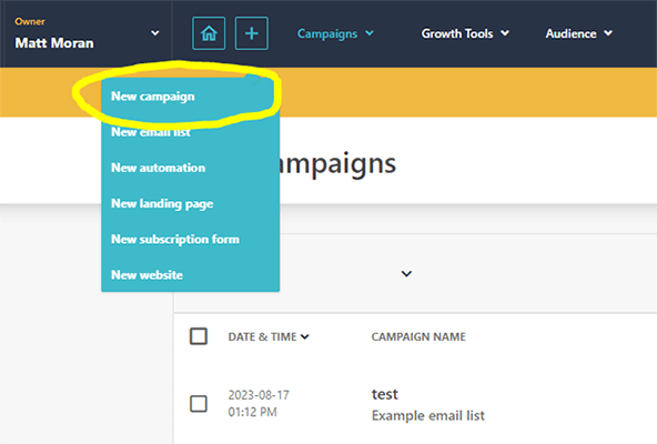 14 email campaigns new campaign