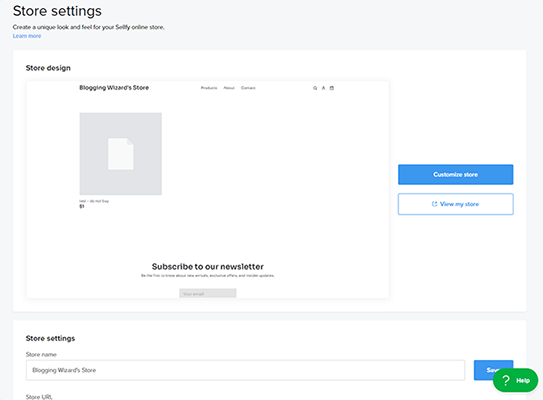 14 Store settings - customization