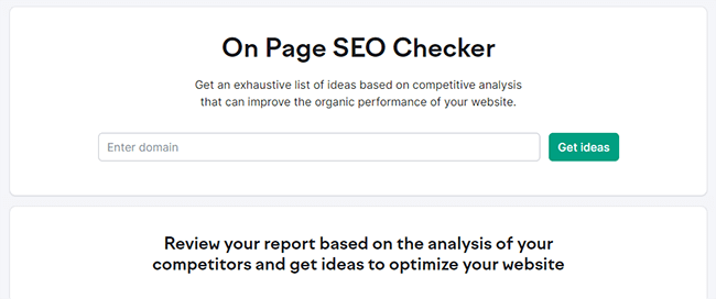 15 on page seo checker projects