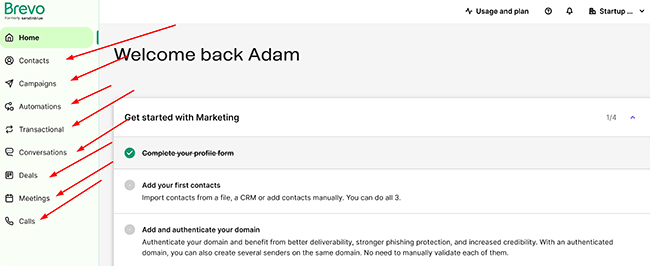 15 user interface left side dashboard