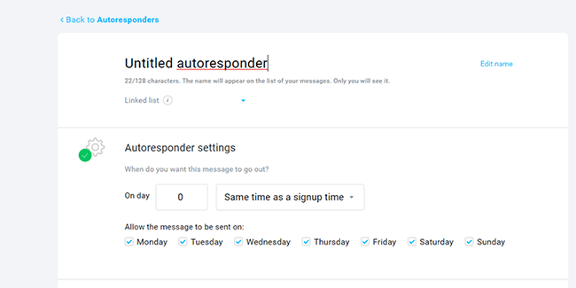 16 autoresponders automations signup time