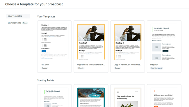 16 broadcasts new template