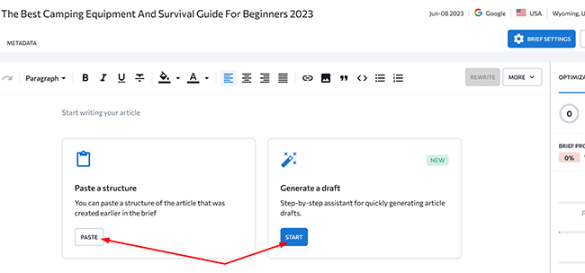 16 content editor paste a structure