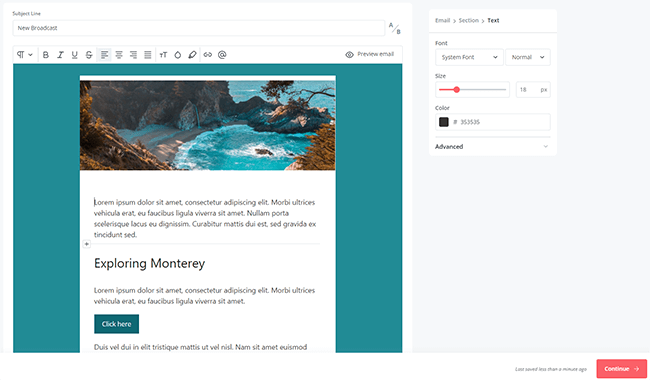17 broadcasts starting point