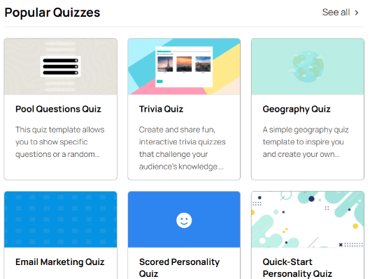 17 woorise quiz templates