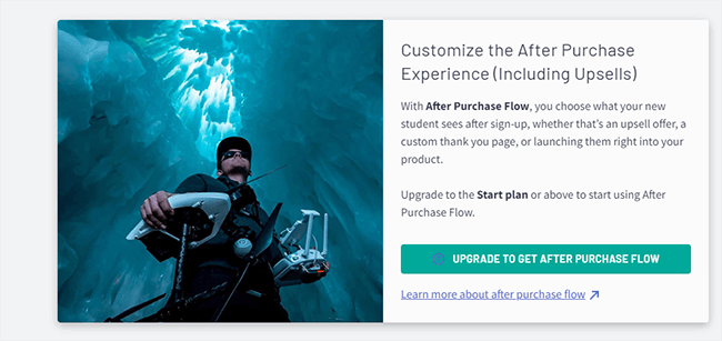 18 after purchase flow course builder