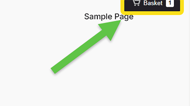 18 - Change your shopping cart position - Sample page
