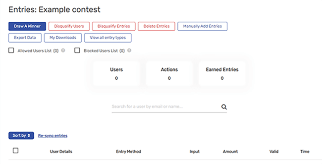 18 Entry management - manage entries
