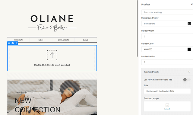 19 email campaigns product block