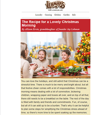 19 holiday relation newsletters lehmans