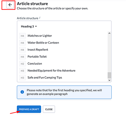 22 ai writer prepare a draft