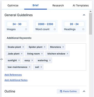 22 content editor brief
