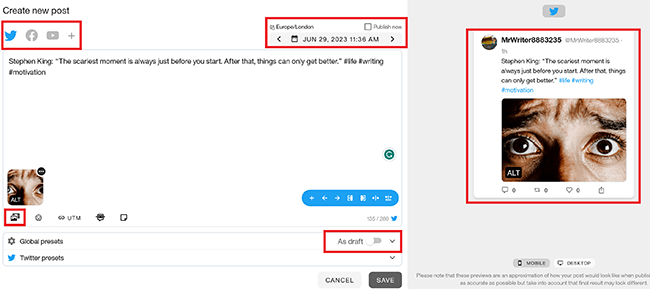25 content planner familiarize