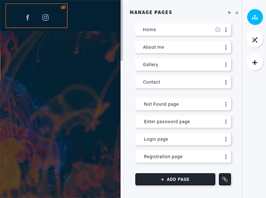 25 website builder website pages