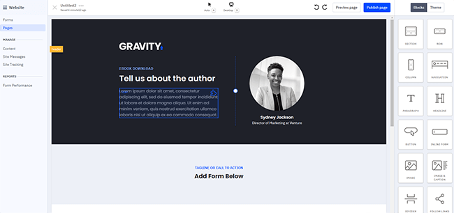 25 website lead capture
