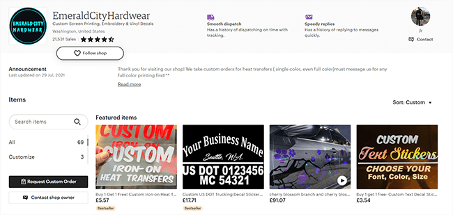 26 custom decals emeraldcityhardwear