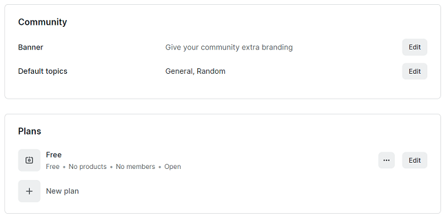 26 Paid communities - Settings tab