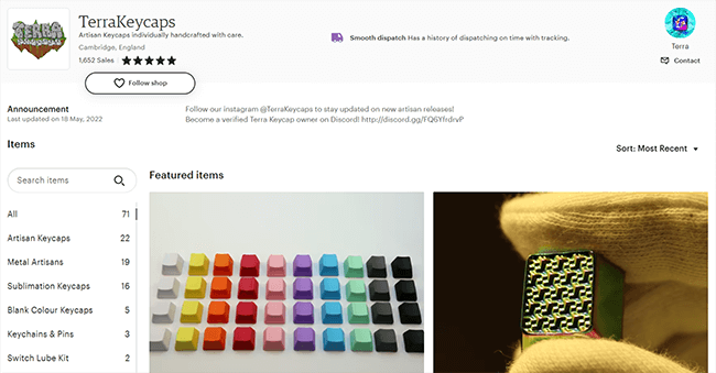 27 artisan keycaps terrakeycaps