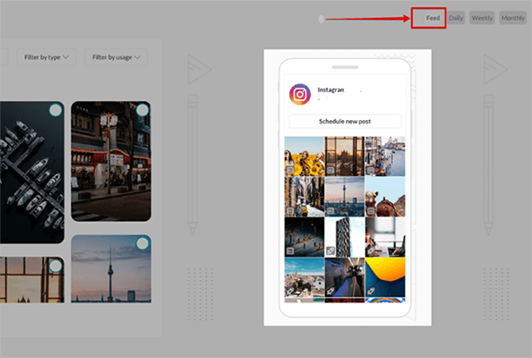 28 content calendar feed view