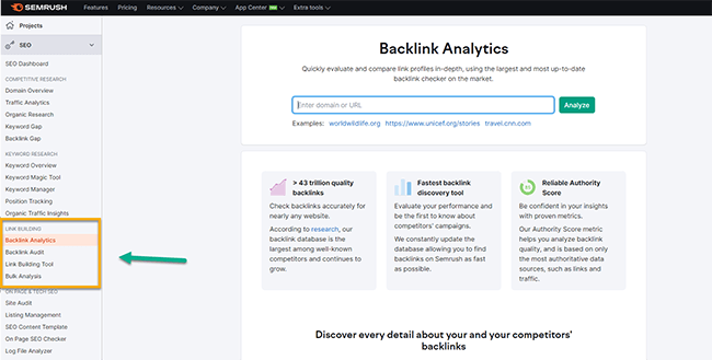 30 link building tools features