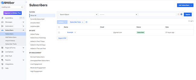 31 subscribers section