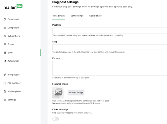 34 blogging clicks heatmap