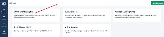 34 integrations gsc content analytics