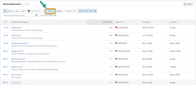 34 link building tools follow filter