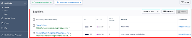47 backlink checker url