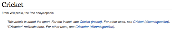 6a Wiki Cricket