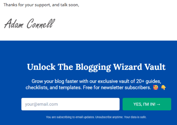 8 blogging wizard about opt in
