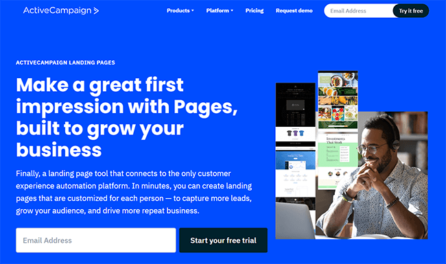 ActiveCampaign Landing Page