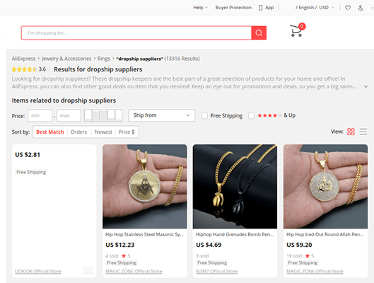 aliexpress dropshipping