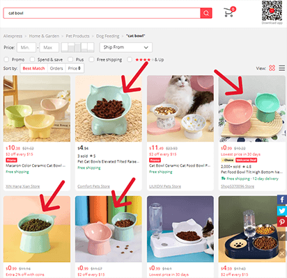 aliexpress duplicate products