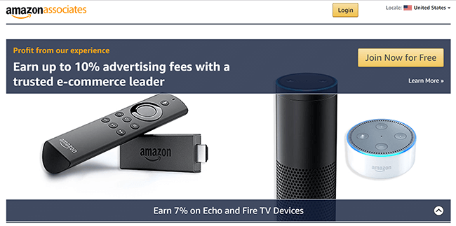 Amazon Associates Homepage