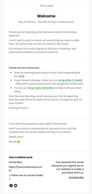 avoid the spam filter your creative aura