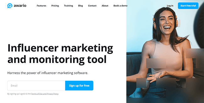 Awario Influencer Homepage