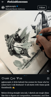 behind the scenes content