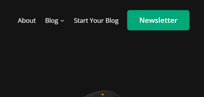 blogging wizard navigation menu