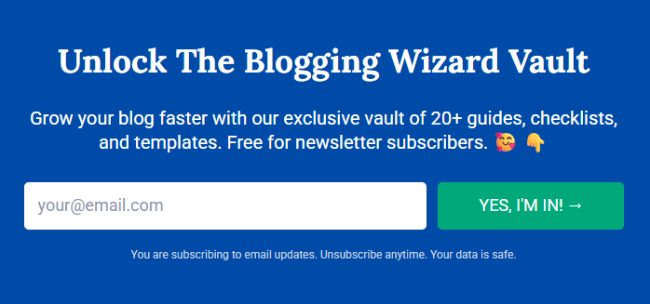 blogging wizard vault