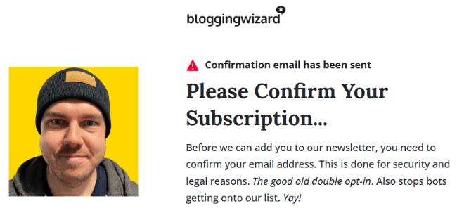 bloggingwizard success page