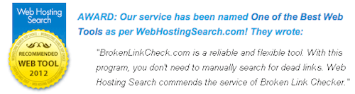 Broken link check award
