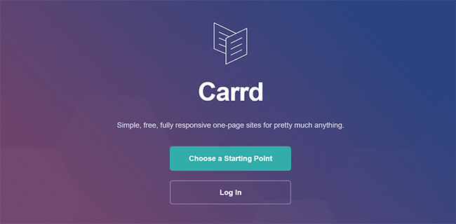 Carrd Homepage