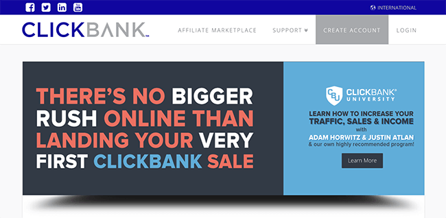 ClickBank Homepage
