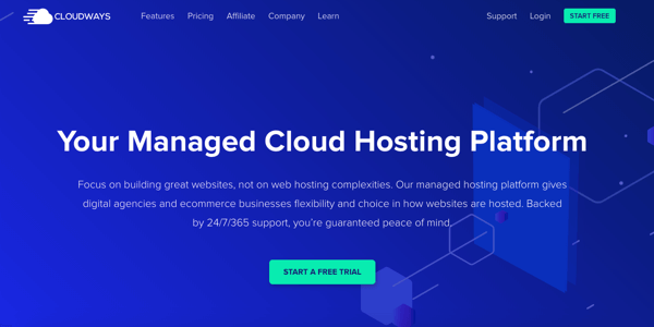 Cloudways managed cloud hosting