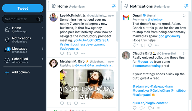 Confusing social streams example