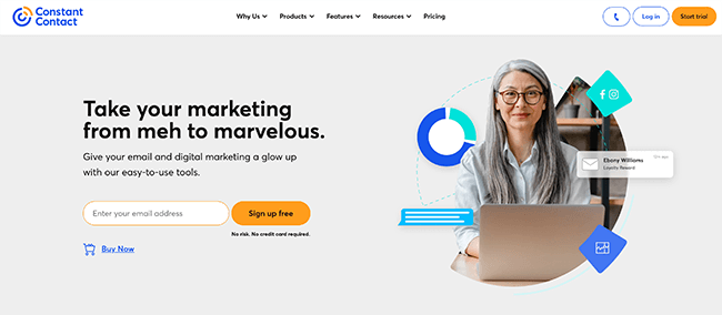Constant Contact Homepage