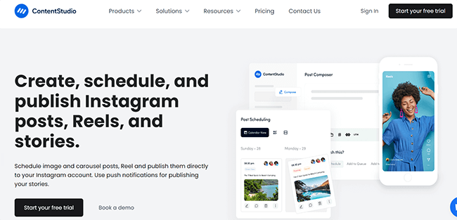 ContentStudio Homepage